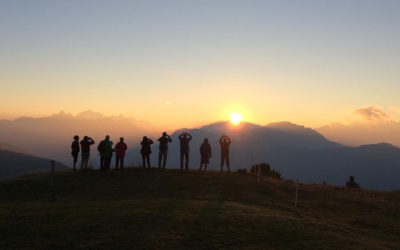 Wandern im Eggental, Dolomiten, Deutschnofen – Sonnenaufgangswanderung Wanderurlaub im Wanderhotel Ganischgerhof